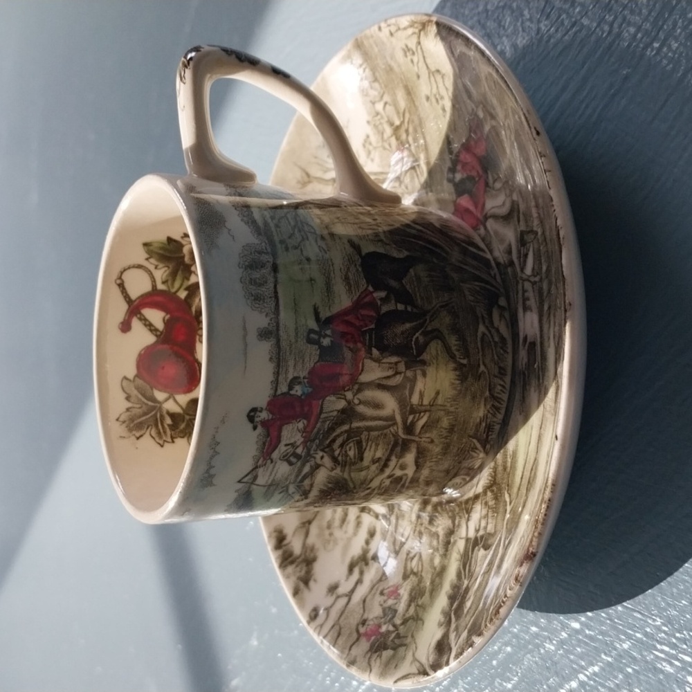Tally Ho Equestrian Vintage Cup and Saucer
